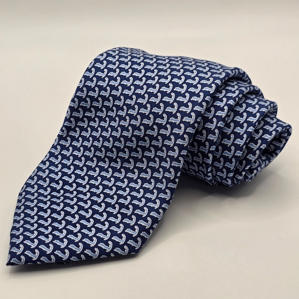 Vineyard Vines Tie Mens Silk Navy Classic‎ Necktie Formal Luxury